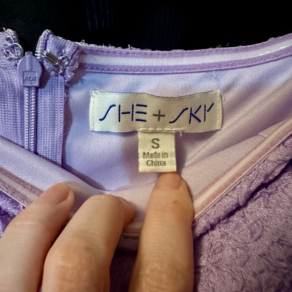 Purple Taylor Swift Eras Tour Concert Dress Speak Now Size Small- “She + Sky” - Picture 7 of 7